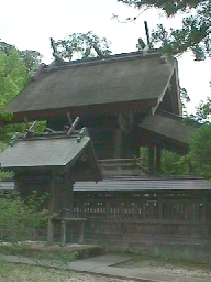 The main shrine building of Iya Jinja.