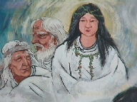 Kusi-nada-Pime and her parents.